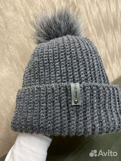 Шапка вязаная ручная работа