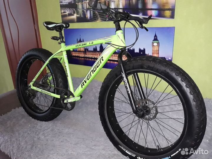 Фетбайк алюминиевый 21 рама. Shimano