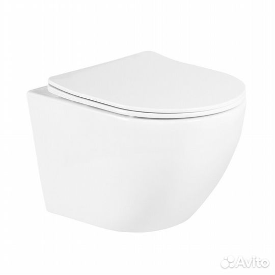 Комплект инсталляции Geberit Delta с унитазом BelBagno Due с кнопкой хром и сиденьем дюропласт микро