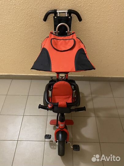 Детский трехколесный велосипед коляска