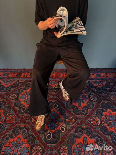 Мужские спортивные штаны прямые широкие