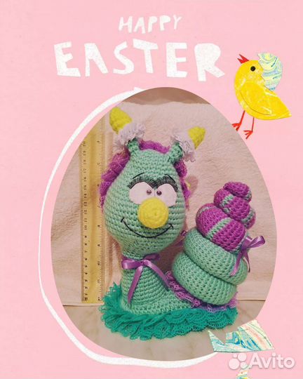 Вязаная улиточка