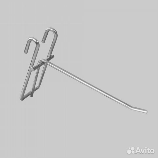 Крючки на решетку (хромированные, белые)