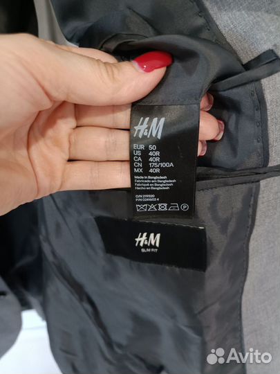 Пиджак H&M, рубашка H&M, рубашка Ostin, размер 50