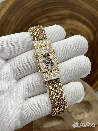 Золотои браслет Тройной Бисмарк