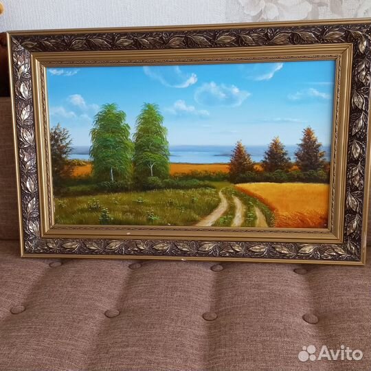 Картина маслом на натуральном холсте