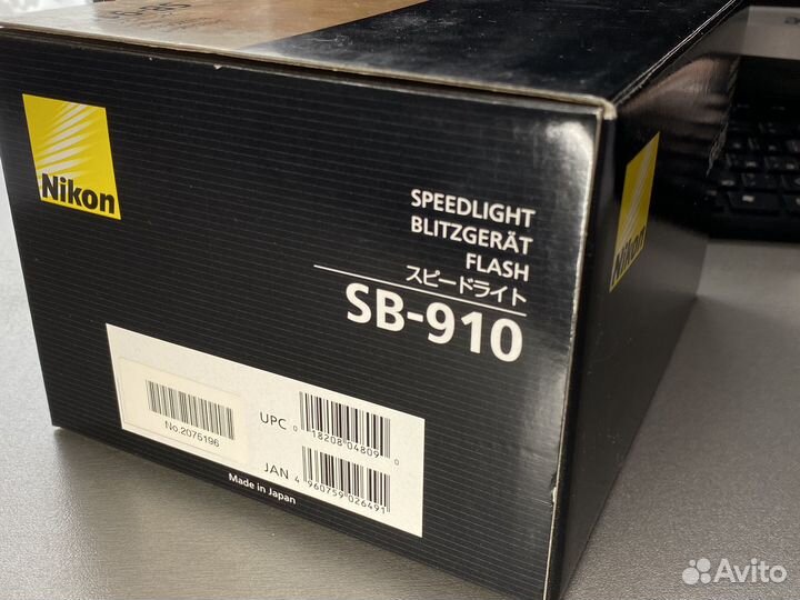 Фотовспышка nikon SB-910 speedlight + зу