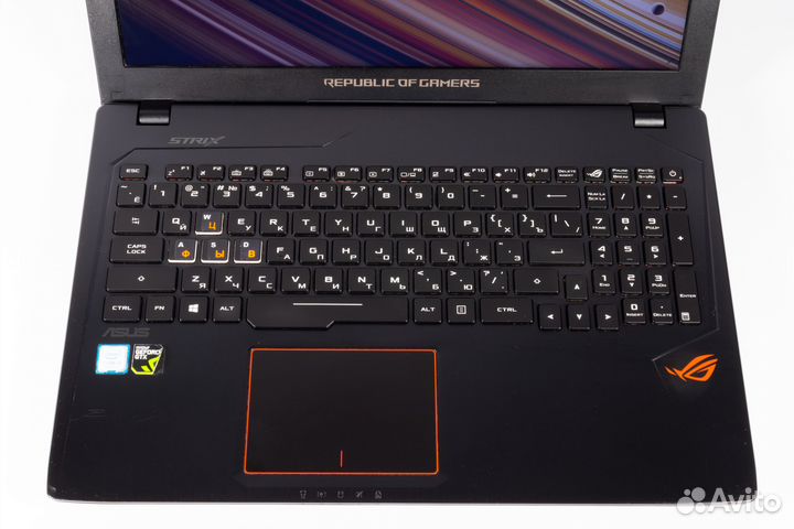 Игровой ноутбук asus ROG Strix RAM 8 гб, GTX 1050