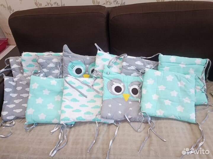 Бортики в детскую кроватку бу