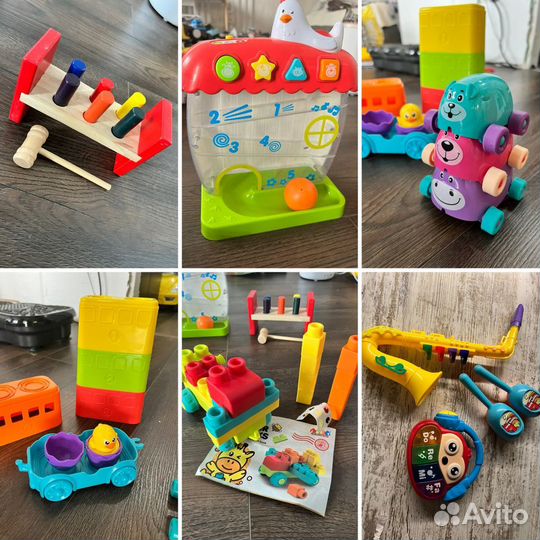 Детский конструктор и игрушки развивающие пакетом