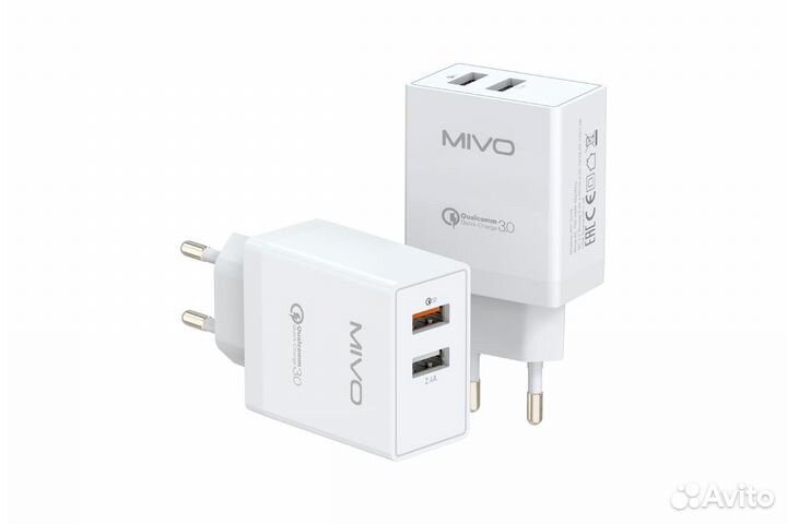 Зарядка телефона Mivo MP-321Q Quick Charger 30W