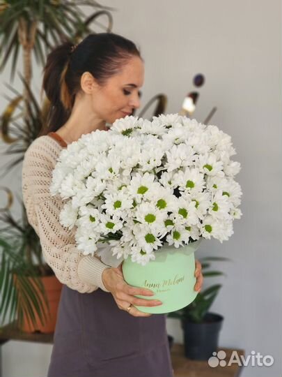 Ромашки в коробке