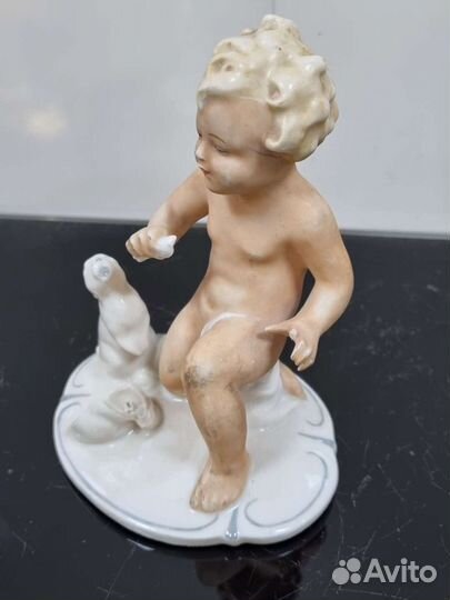 Статуэтка Путти, Старая Германия. Дефекты