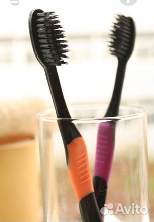 Зубная щетка с турмалином и бамбуком