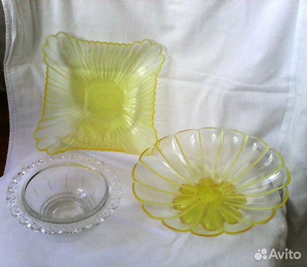 Ваза, салатники, пробки,стекло,блюдо СССР