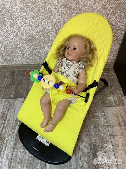 Новый шезлонг качалка luxmom