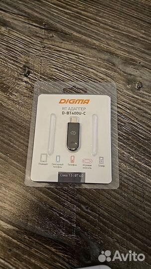 Адаптер блютуз type c USB Digma D-BT400U-C Bluetoo