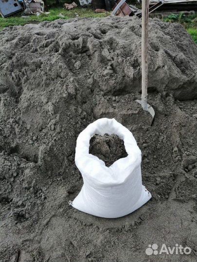 Песок отсев в мешках