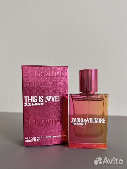 Парфюмерная вода Zadig&Voltaire This is love