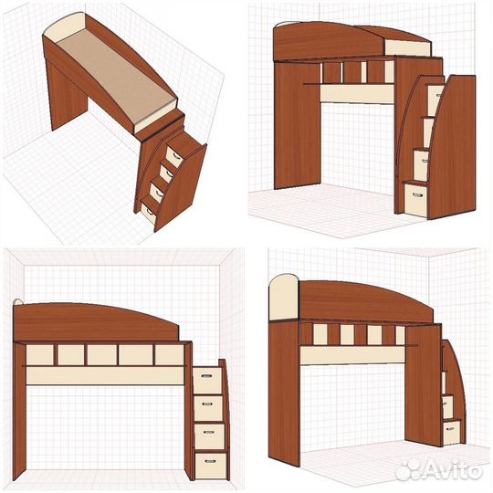 Продаётся кровать - чердак