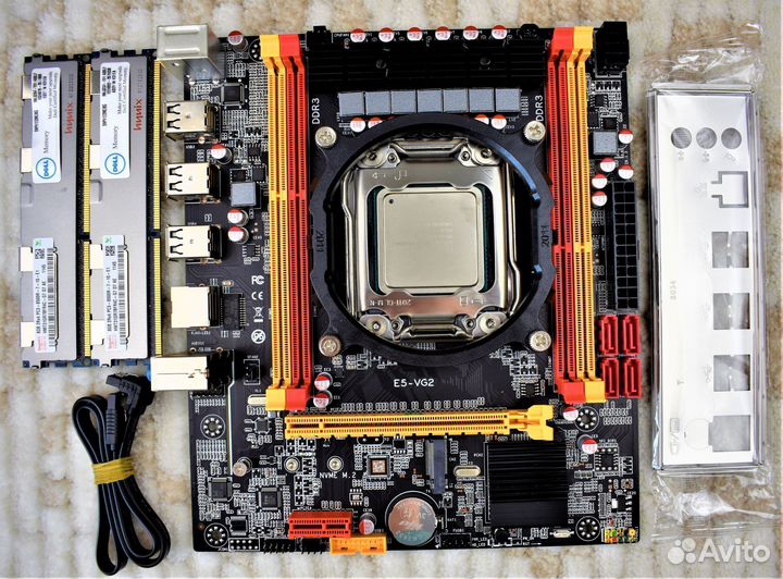 Новый комплект 2011 X79+Xeon E5 2696 v2 16 GB DDR3