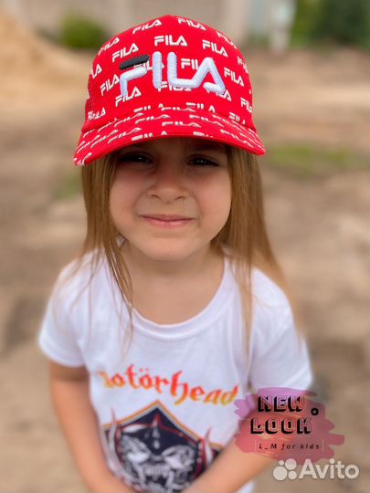 Новая детская кепка Fila для мальчика и девочки