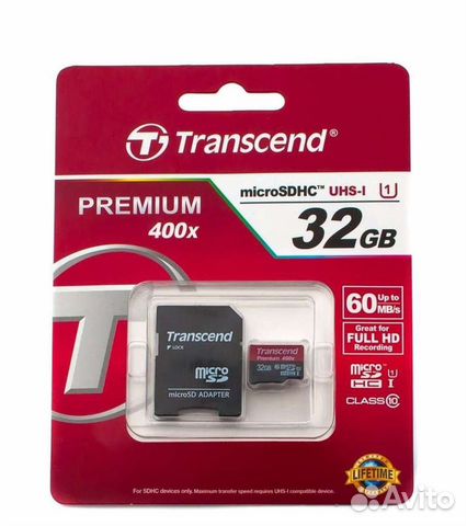 Карта памяти transcend microsdhc 16 гб class 10