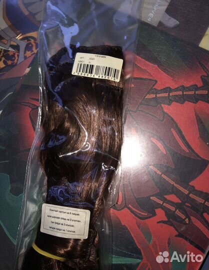 Пряди на заколках для волос