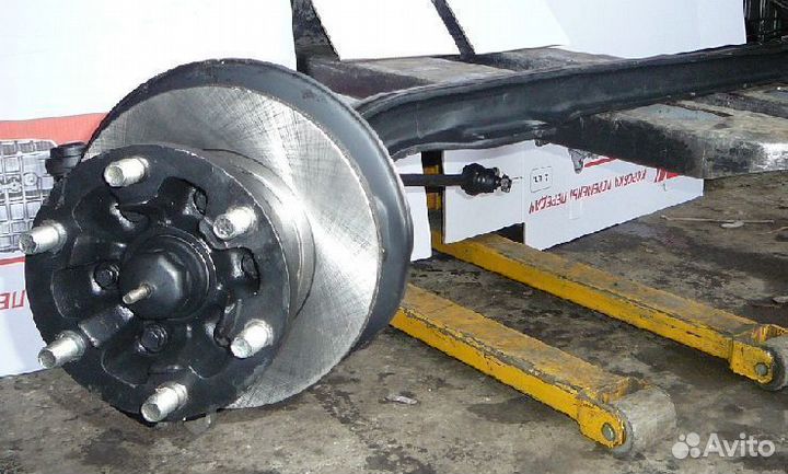 Ось передняя на газель в сборе без абс с дисками