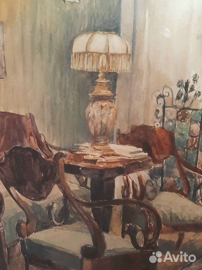 Картина акварель 19 век