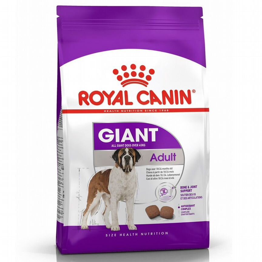 Корм для собак royal canin giant