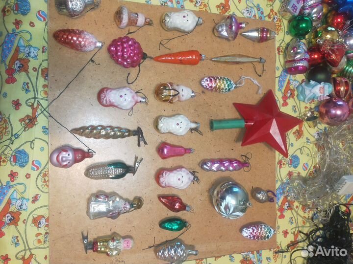 Елочные игрушки СССР, и современные