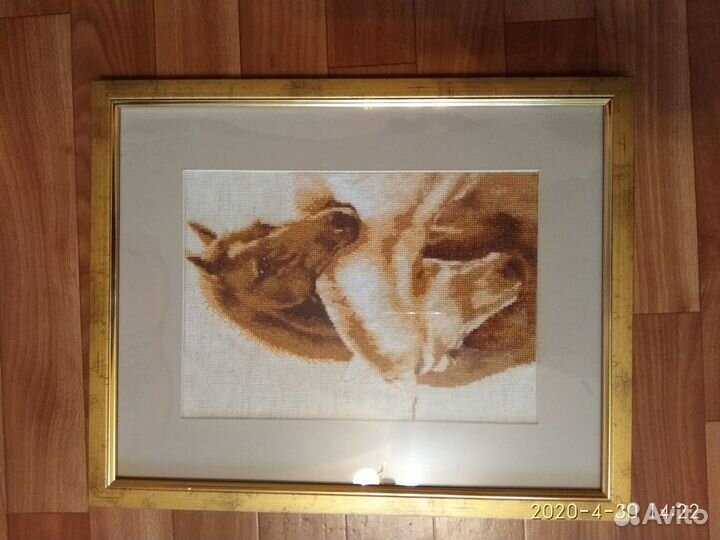 Картина вышитая крестом 