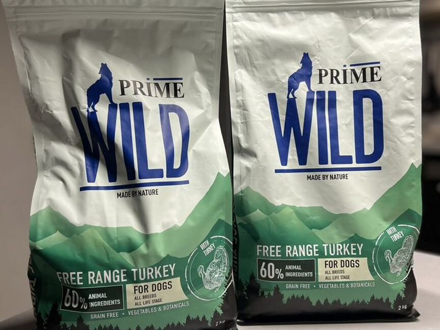 Корм для собак Prime wild с индейкой