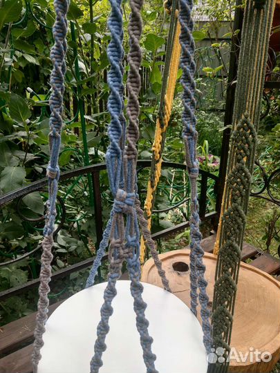 Большой подвес / Подвесной стол в технике макраме