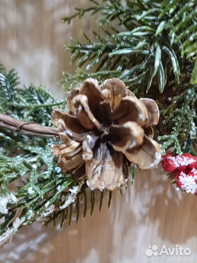 Новогодний венок 16 см