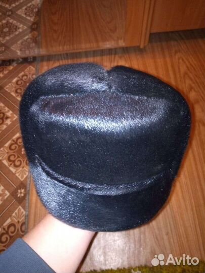 Меховая мужская кепка из нерпы.1500