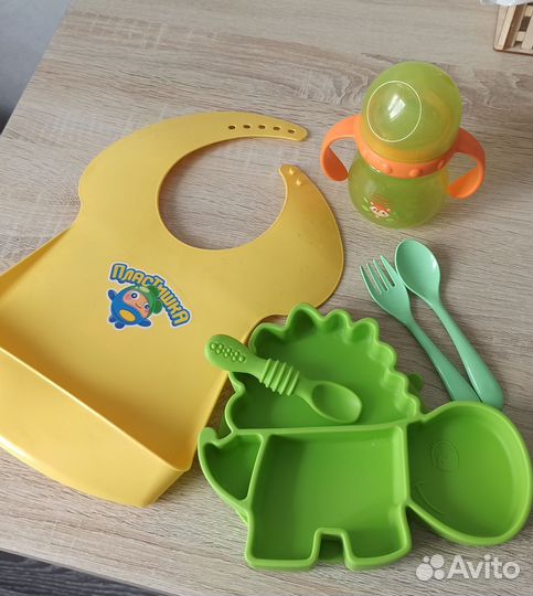 Силиконовая тарелка детская