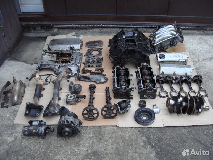 Двиг. Audi A6 C4 ABC 2,6 в разборе - подетально