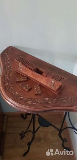 Домино из красного дерева ручной работы