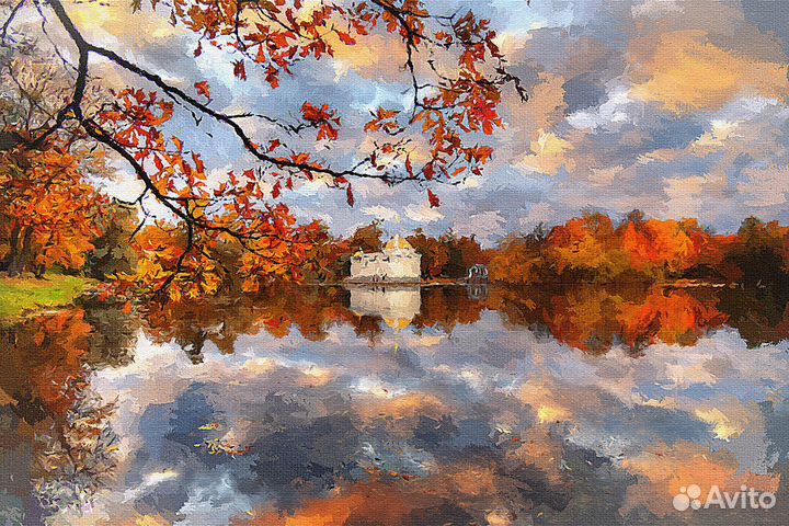 Картина маслом на холсте пейзаж