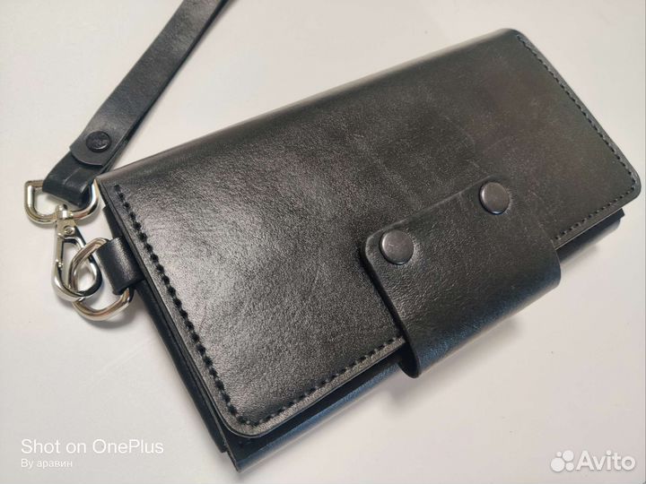 Кожаный клач мужской