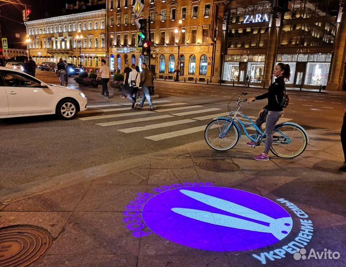 Гобо проектор Наружная реклама