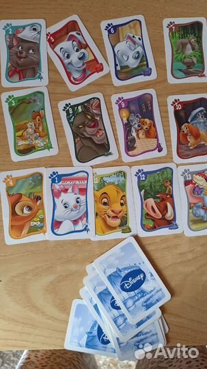 Карты игральные с героями disney и скуби ду