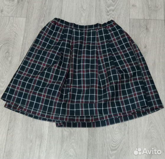 Юбка школьная в клетку