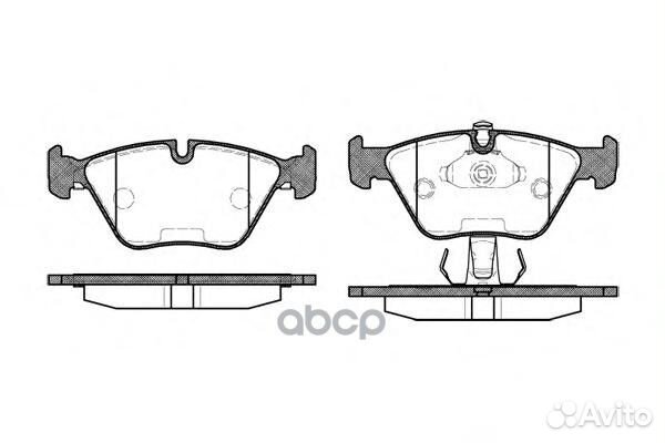 270 25 FDB1073571880B колодки дисковые п BMW