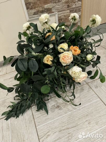 Цветы на свадьбу, экибана из цветов