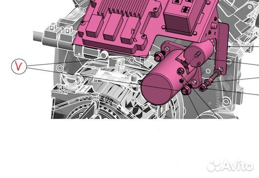 Болт стартера 5.3L - 6.0L - 6.2L (набор 2 шт.) вер