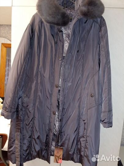 Пуховик зимний длинный женский новый