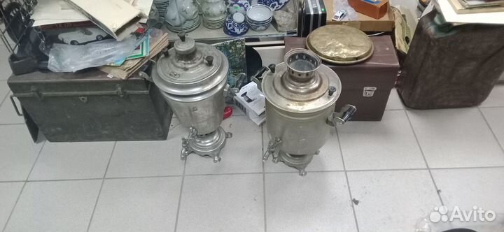 Самовары на дровах шишках СССР